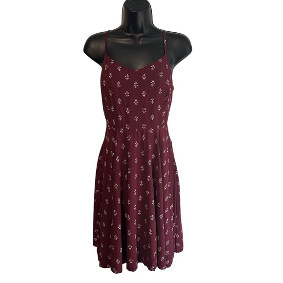 Old Navy Women's Spaghetti Straps Red Sundress Sz Small Summer Vacation Casual‎ - Picture 1 of 7